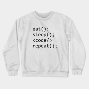 Eat Sleep Code Repeat Crewneck Sweatshirt